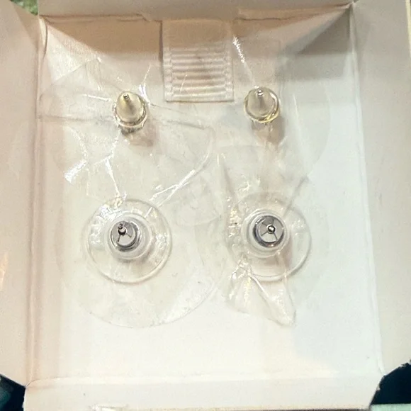 New Lake + Gray Silver Sterling Silver Cubic Zirconia Earring Set of 2 - Picture 4 of 7